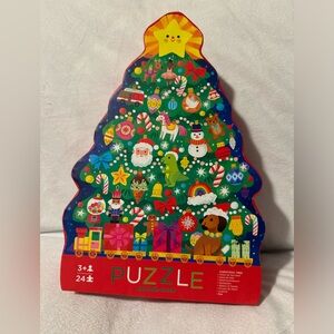 🎄NEW Crocodile Creek “Christmas Tree” 16”x20” 24 Piece NIB Kids Christmas Gift